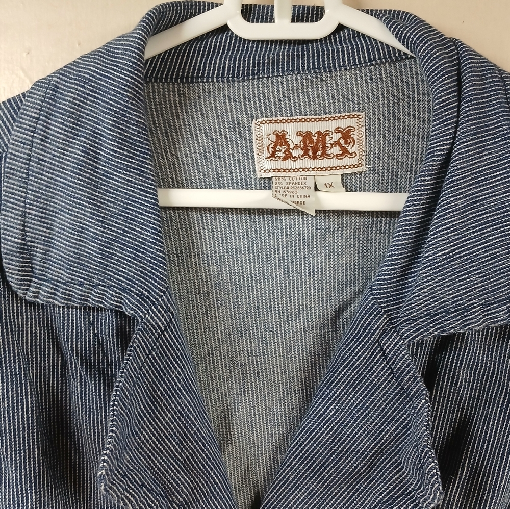 AMX Blue and White Jacket - Picture 4 of 7